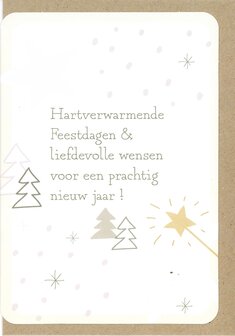 Kerstkaart Etoile Hartverwarmende Feestdagen