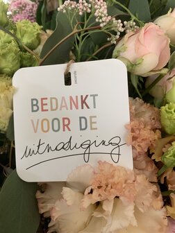 Power Bedankt voor de uitnodiging !